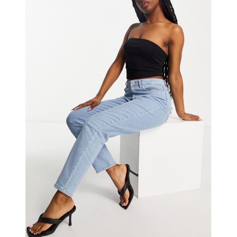 NA-KD cropped jeans in blue