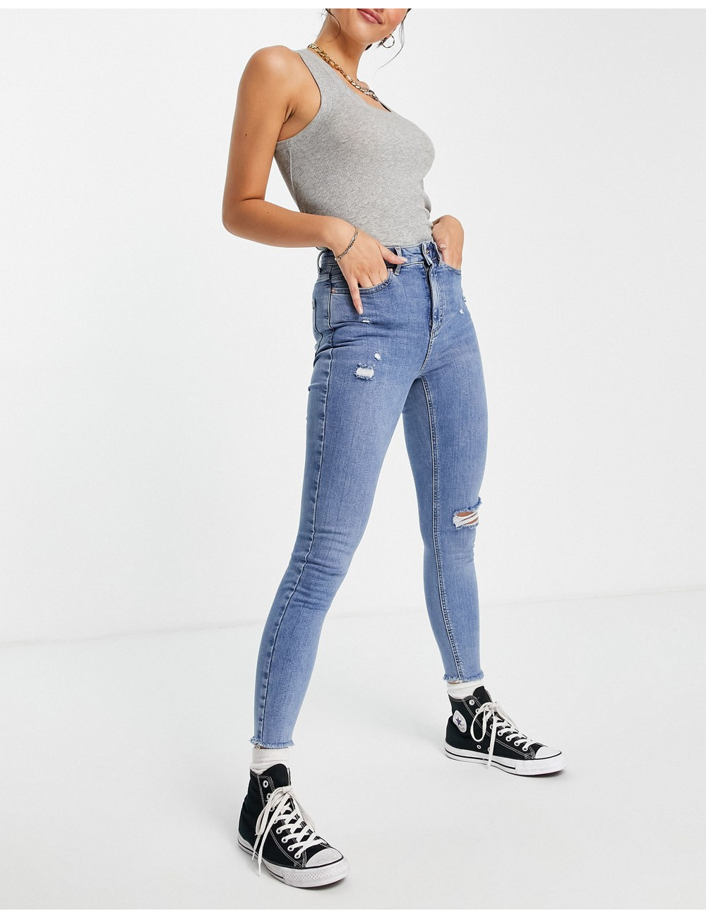 New Look high rise jean in...