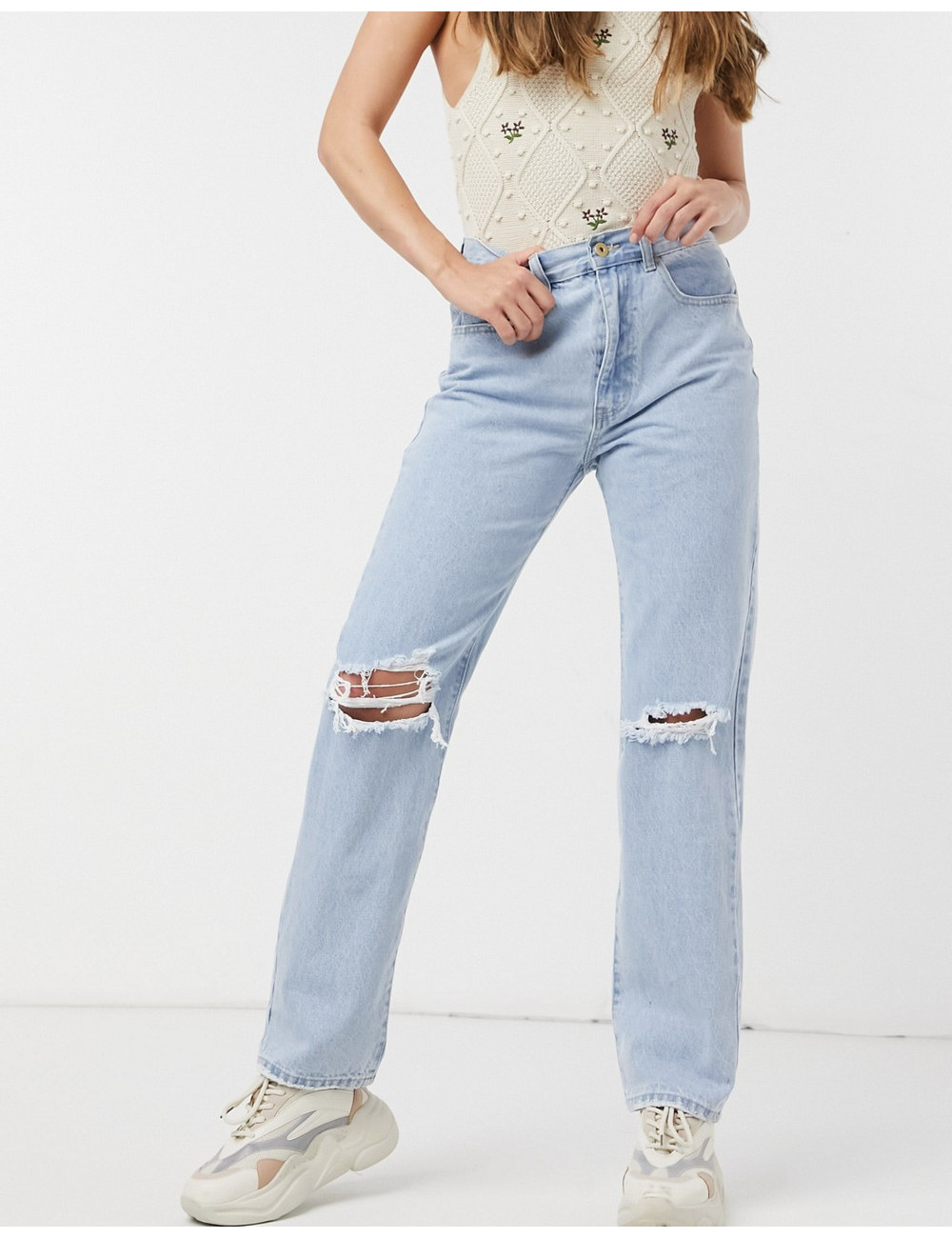 Cotton:On dad jeans in...