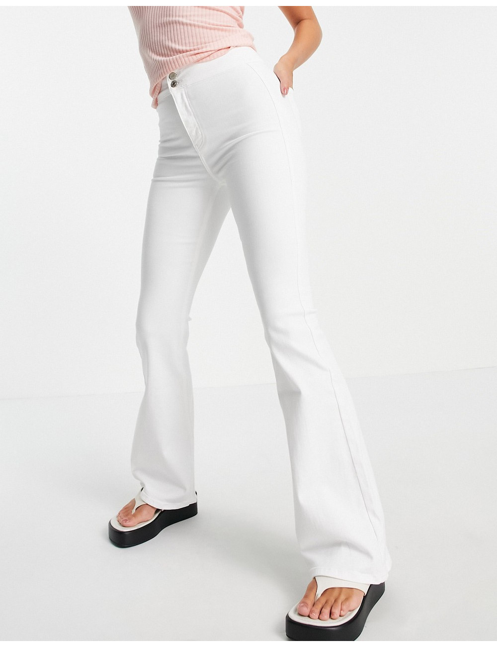 Topshop stretch flare jeans...
