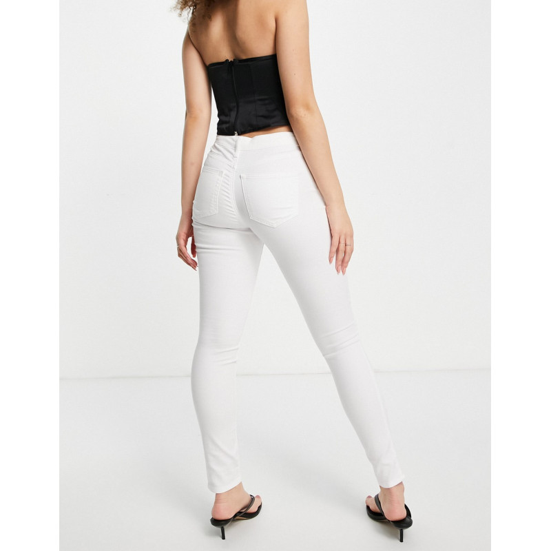 Topshop leigh jeans in white
