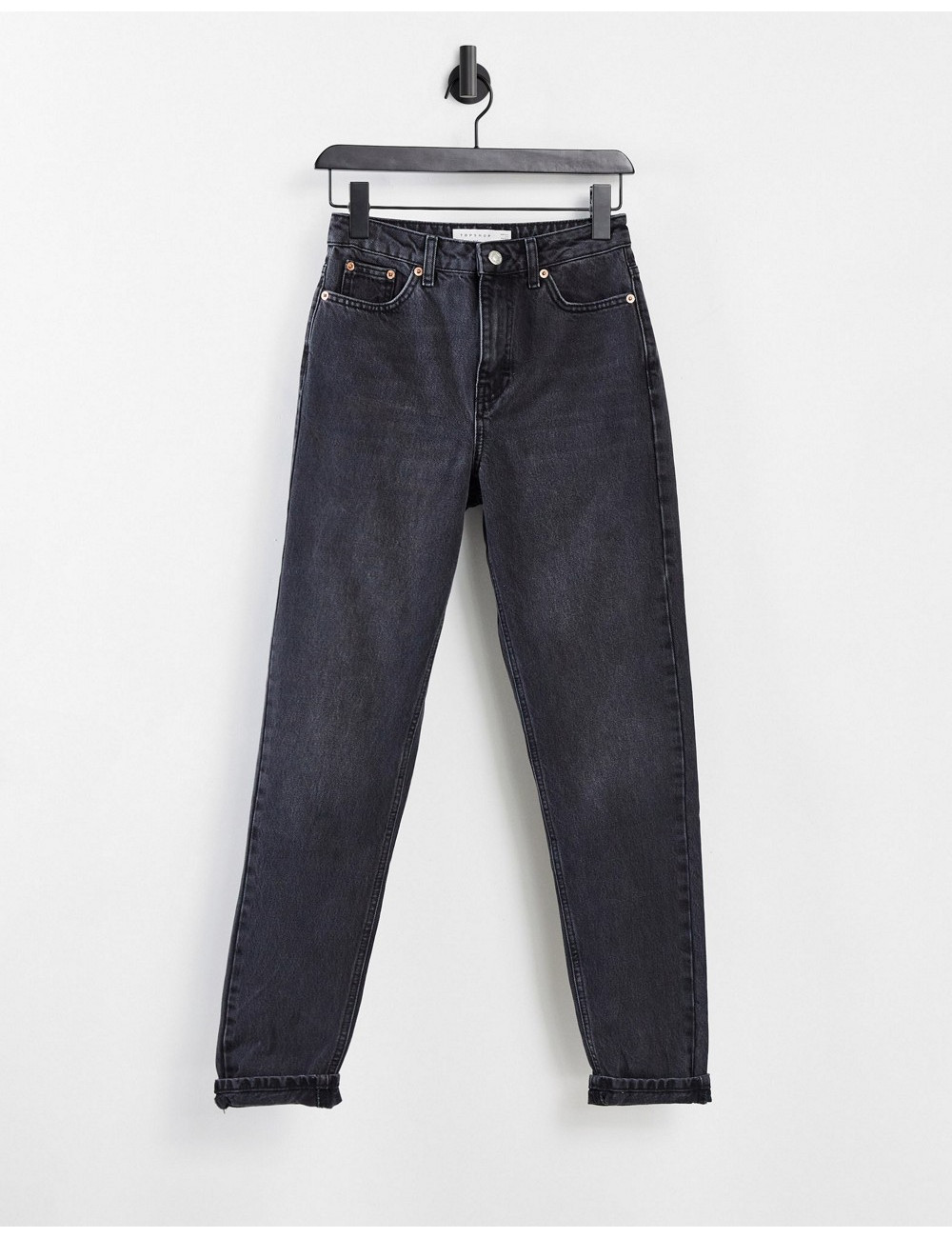 Topshop mom jeans in washed...