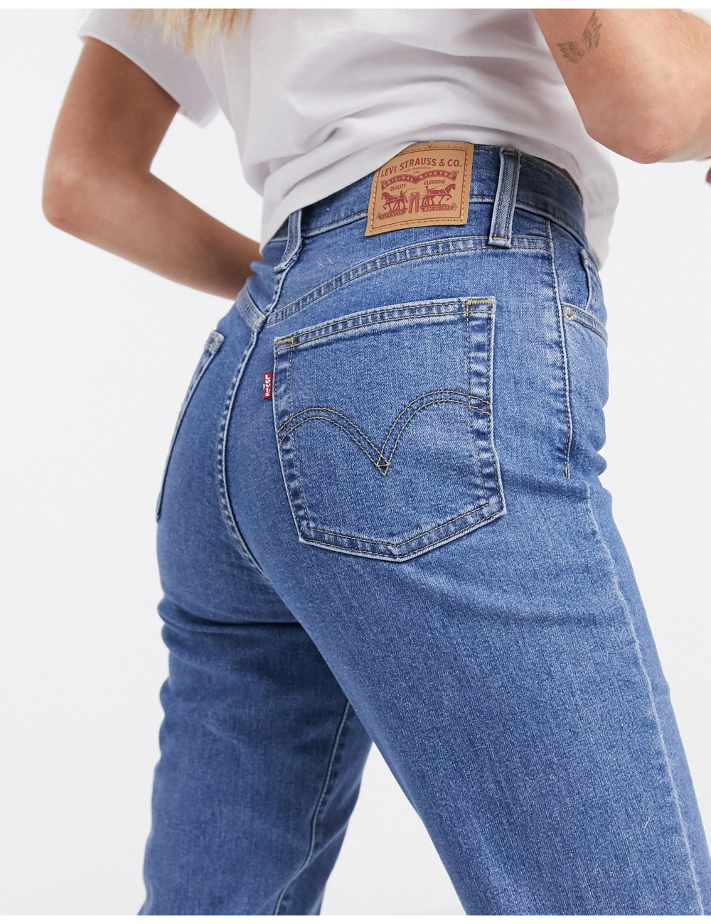 Levi's high waisted tapered...
