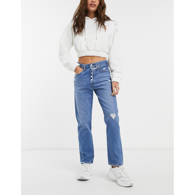Levi's 501 crop jeans with...