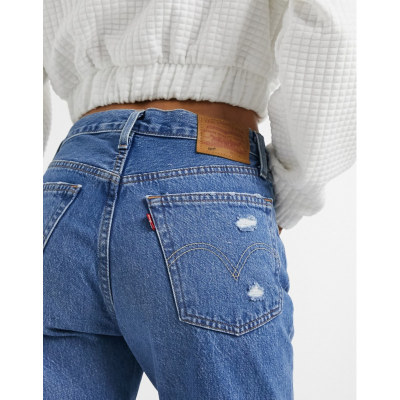 Levi's 501 crop jeans with...