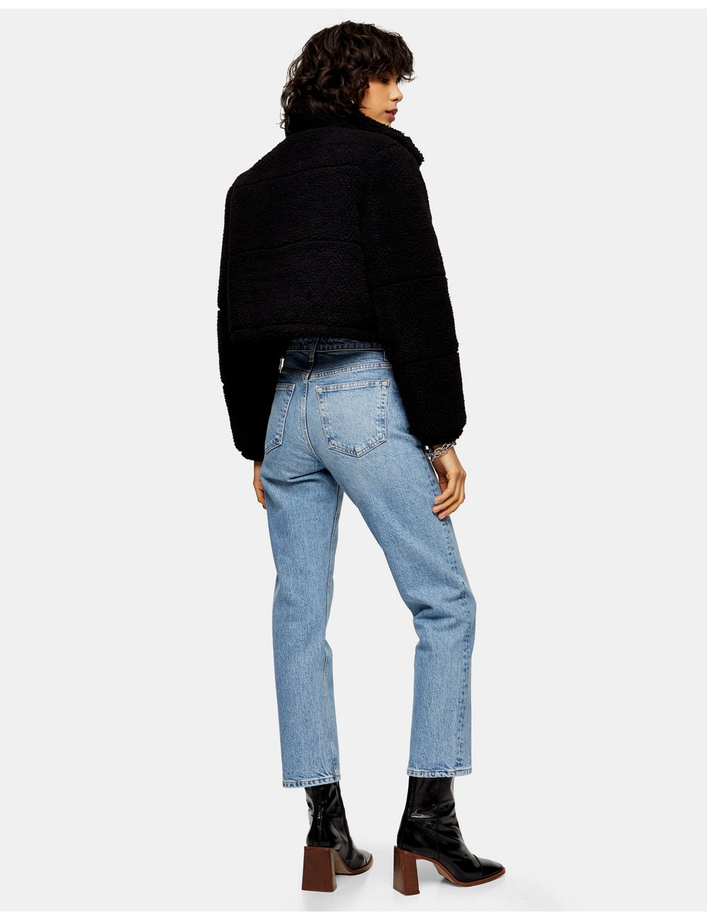 Topshop straight jeans with...
