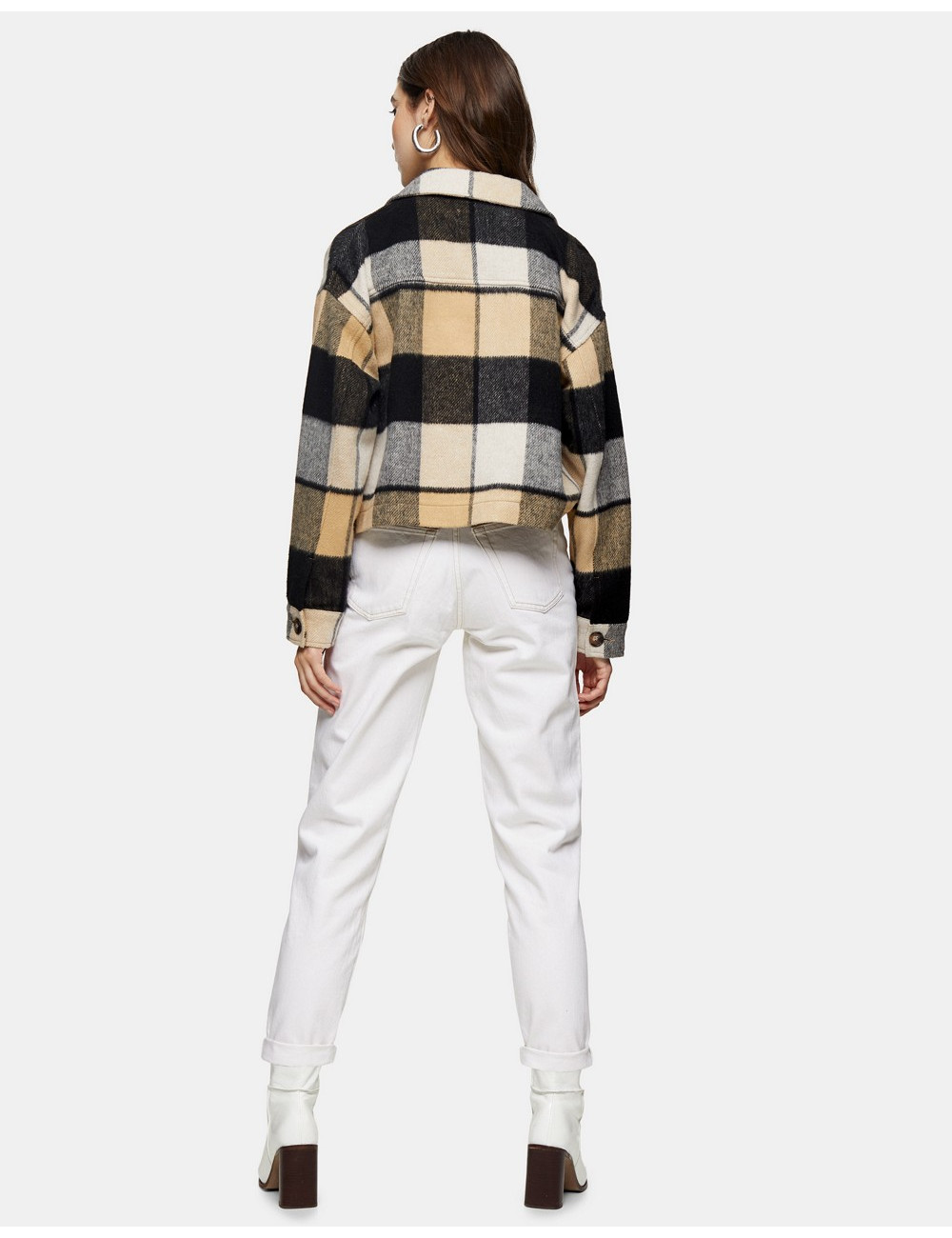 Topshop Mom jeans in off-white