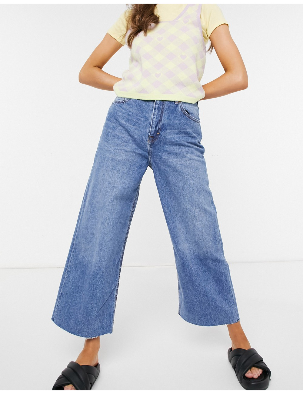 Pull&Bear 90s cropped wide...