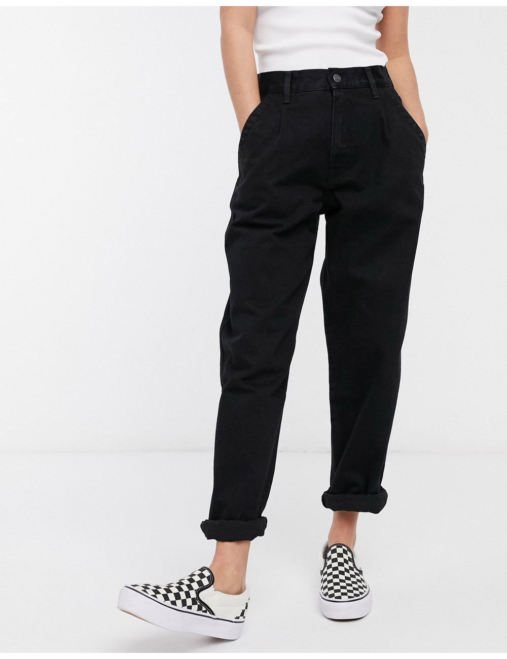 Pull&Bear slouchy jeans in...