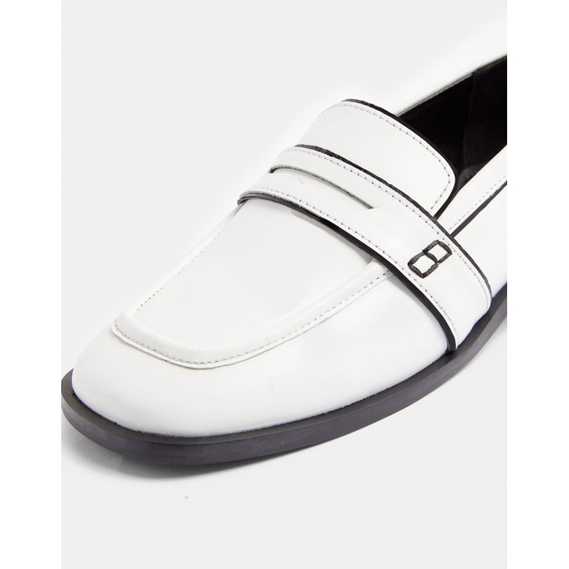Topshop loafers in white