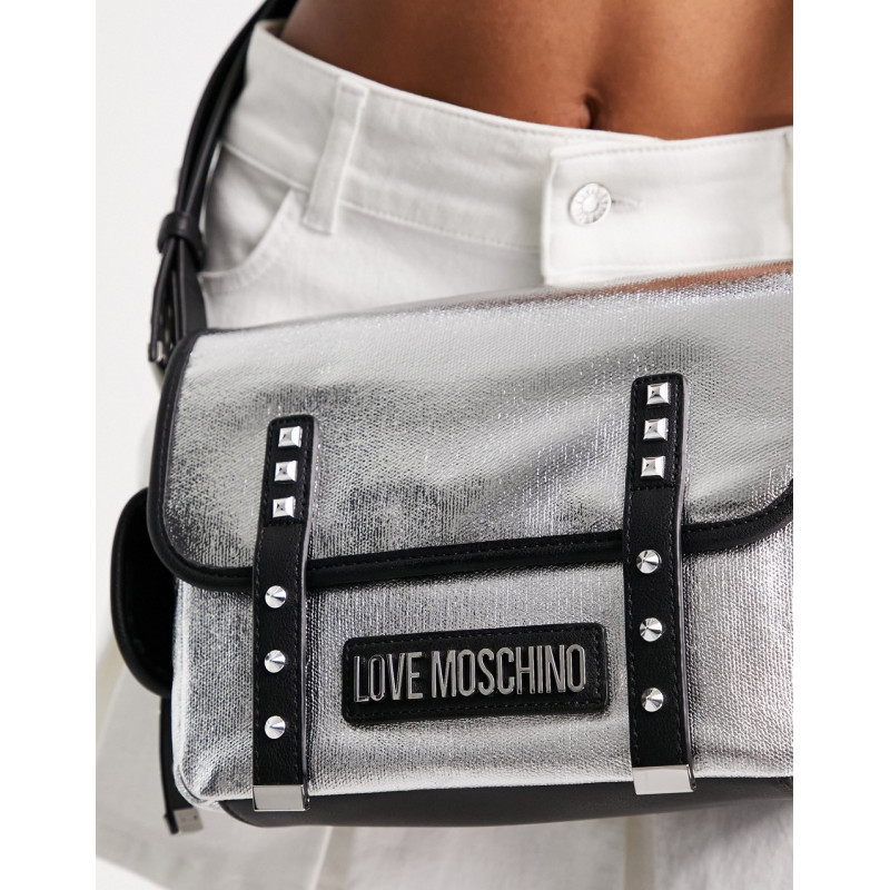 Love Moschino logo satchel...