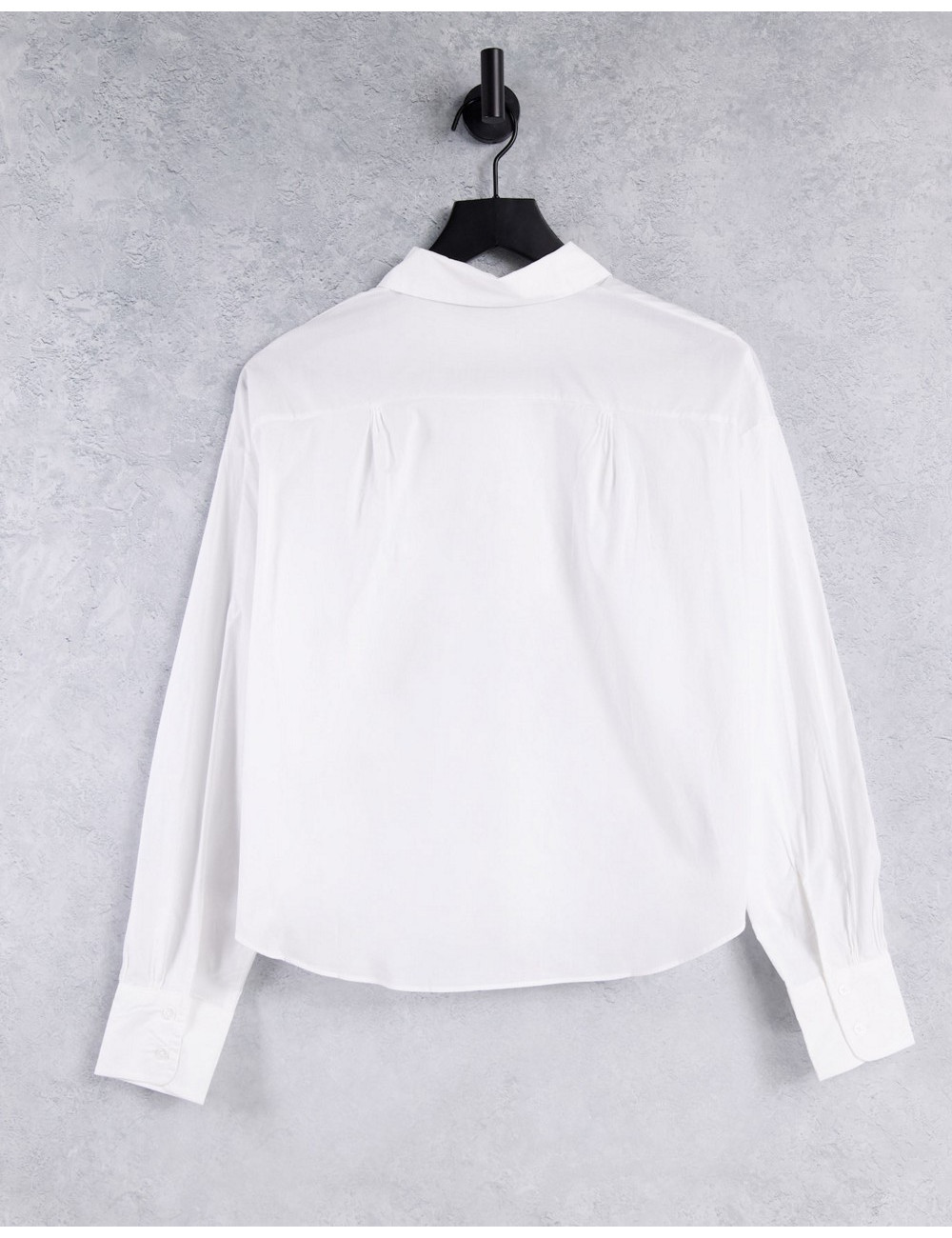 Mango poplin shirt in white