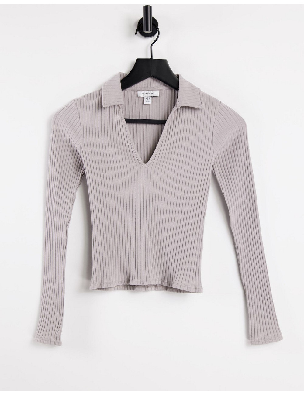 Topshop long sleeve rib...