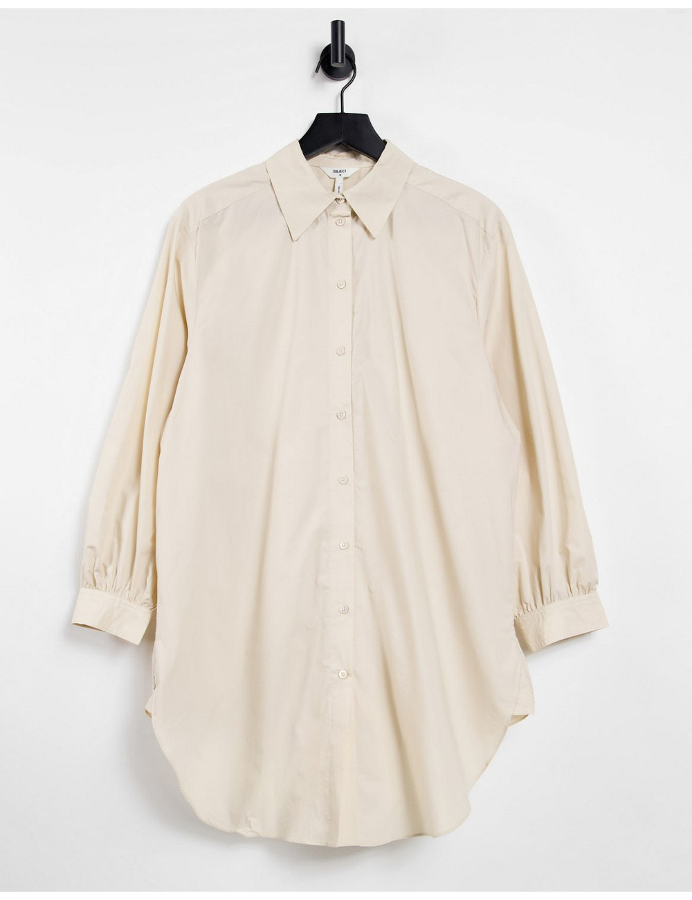 Object longline shirt in cream