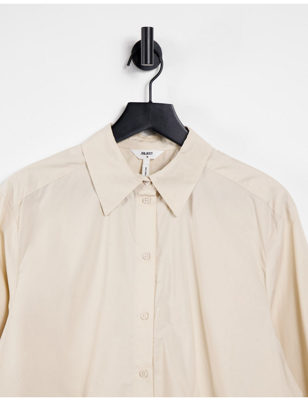 Object longline shirt in cream