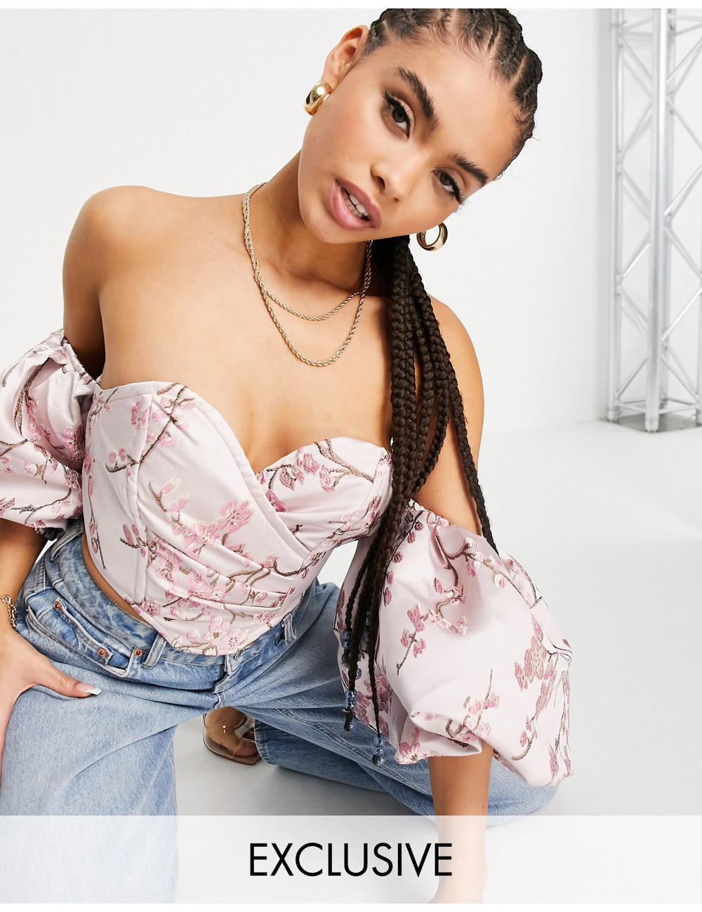 Missguided sweetheart crop...