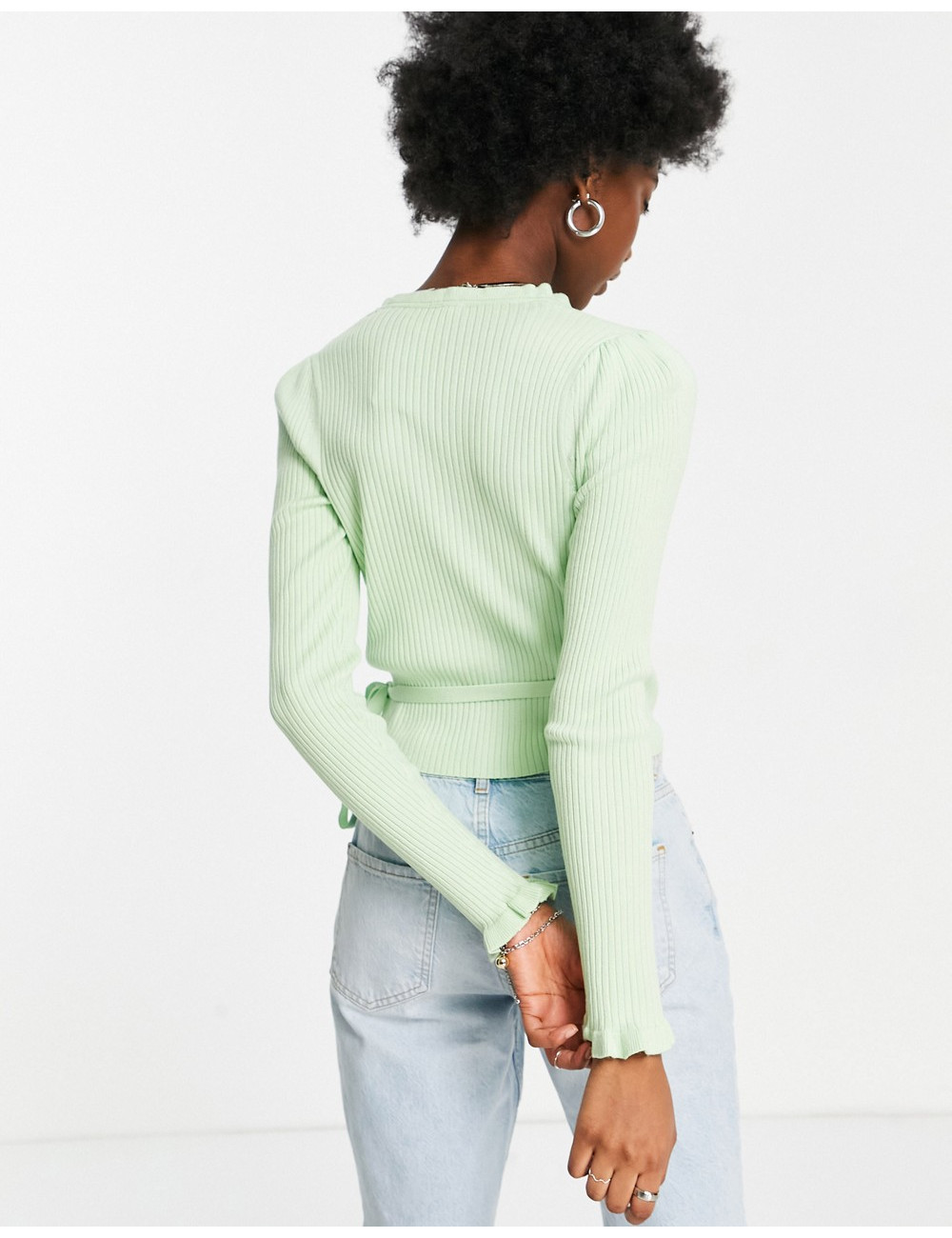 Pimkie wrap top in green