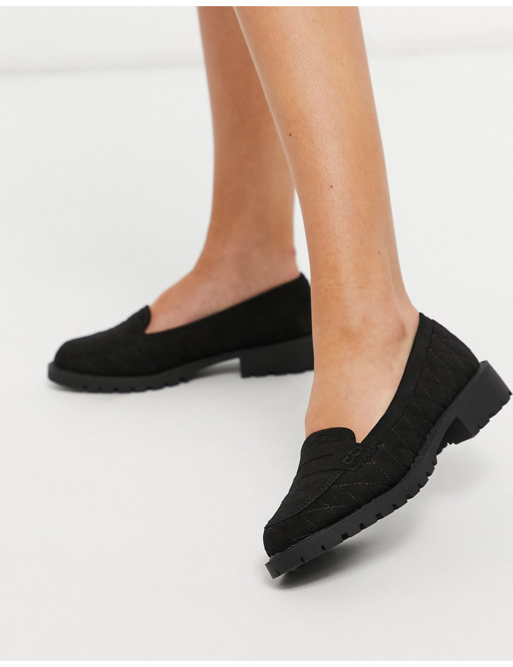 New Look quilted loafer in...