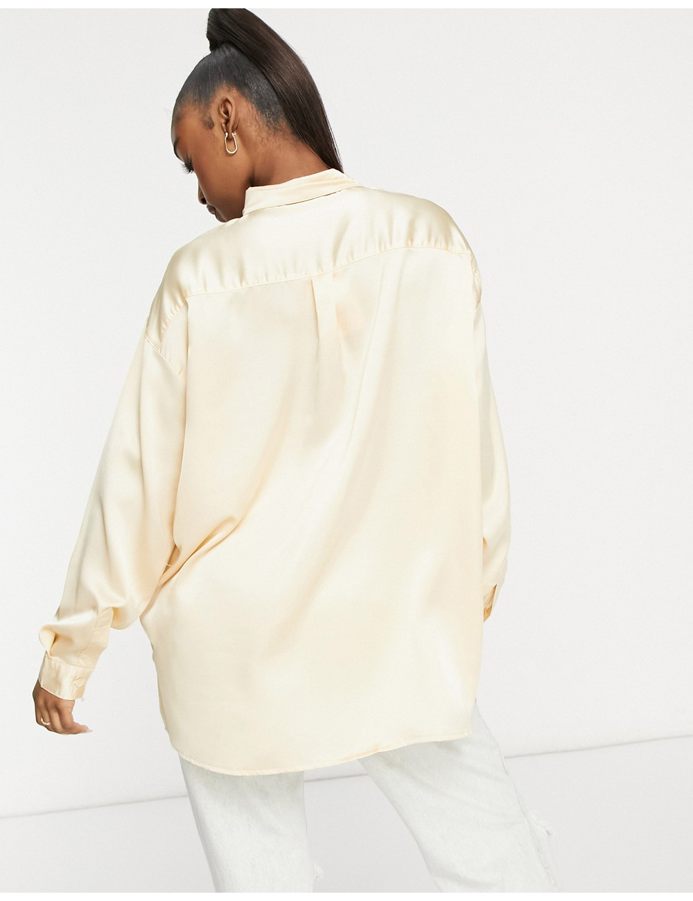 Missguided oversized satin...