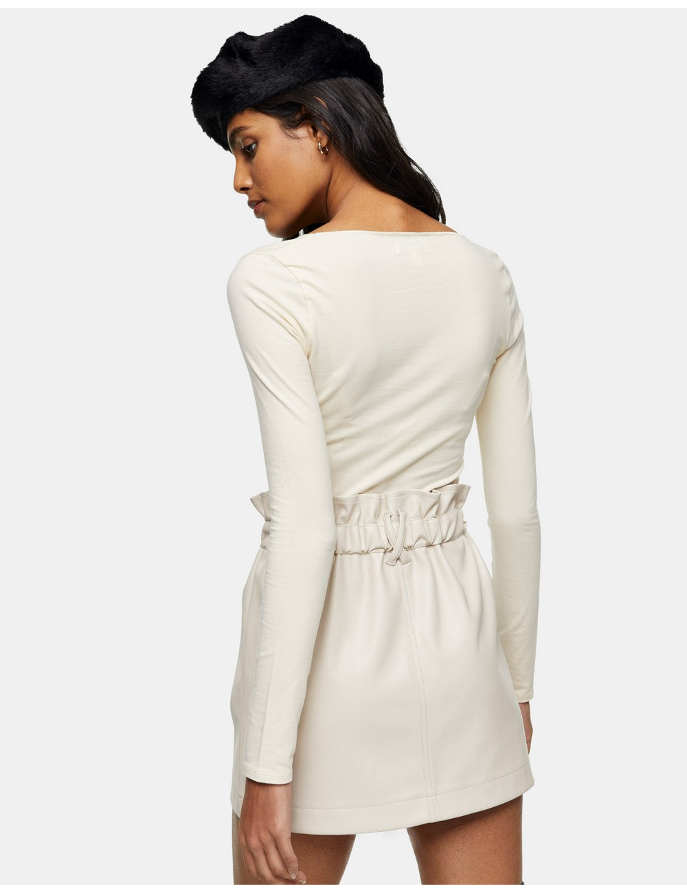 Topshop ruched front long...