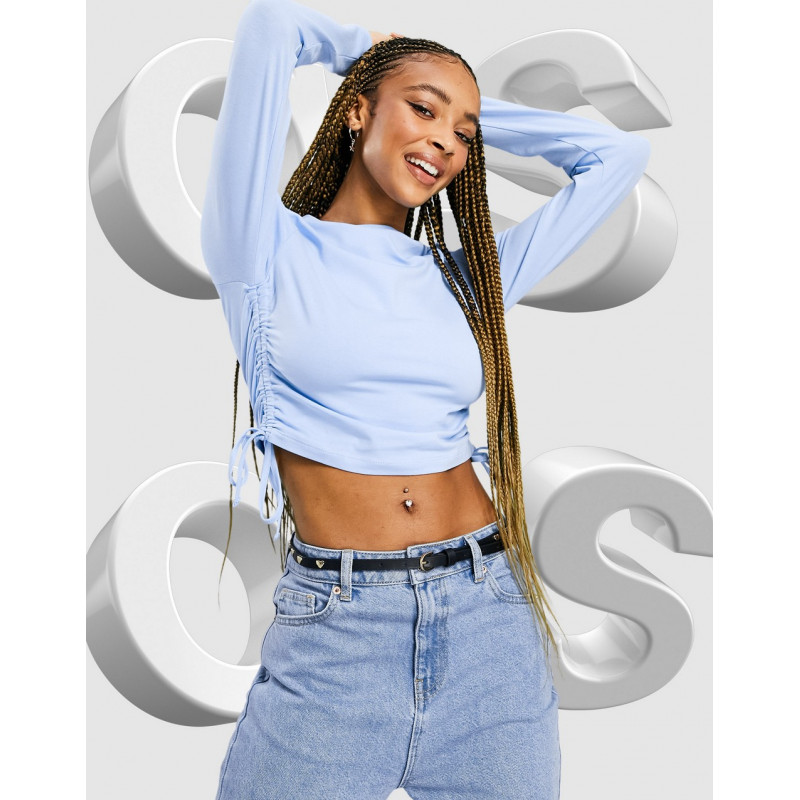 ASOS DESIGN fitted top with...