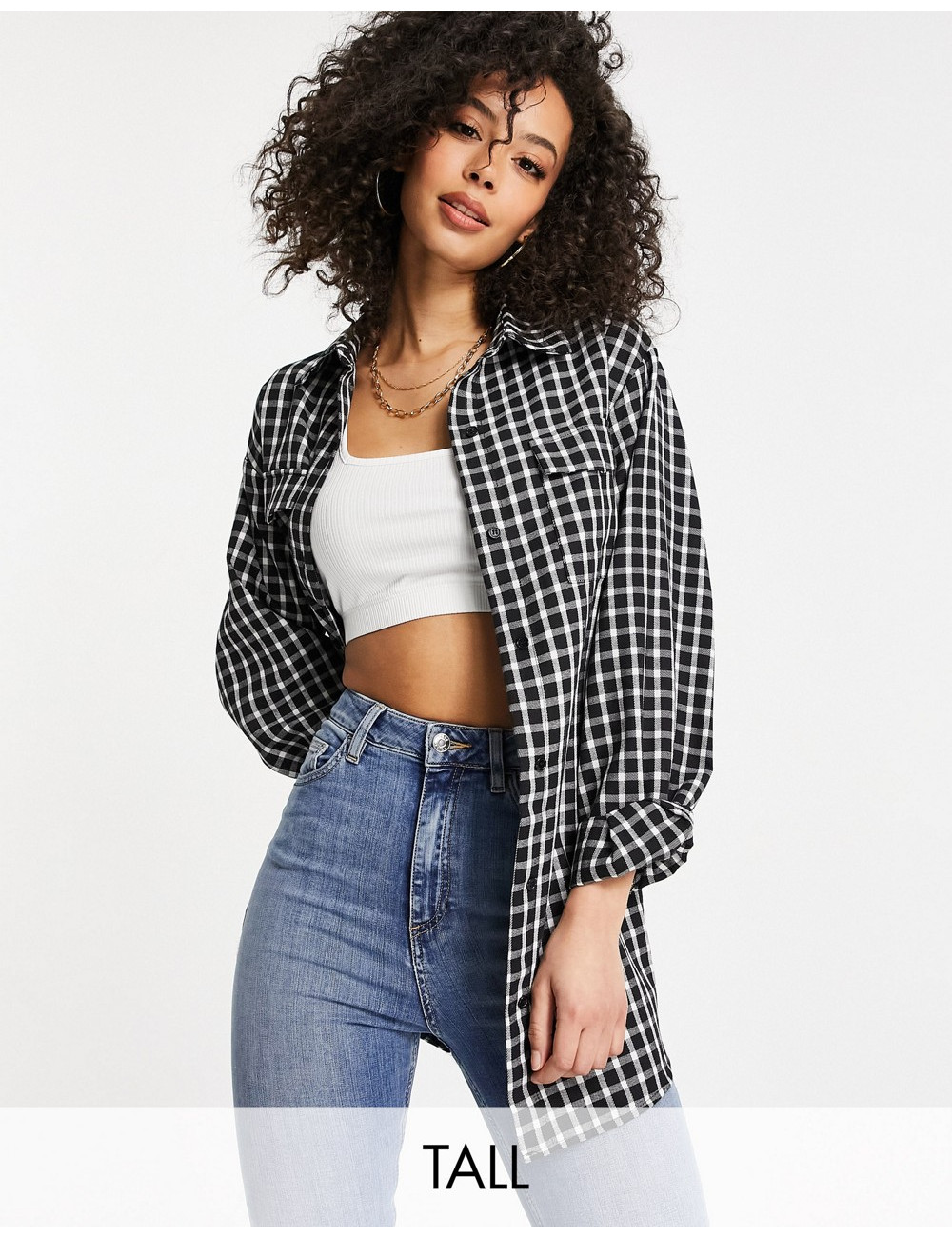 Missguided Tall shirt in...