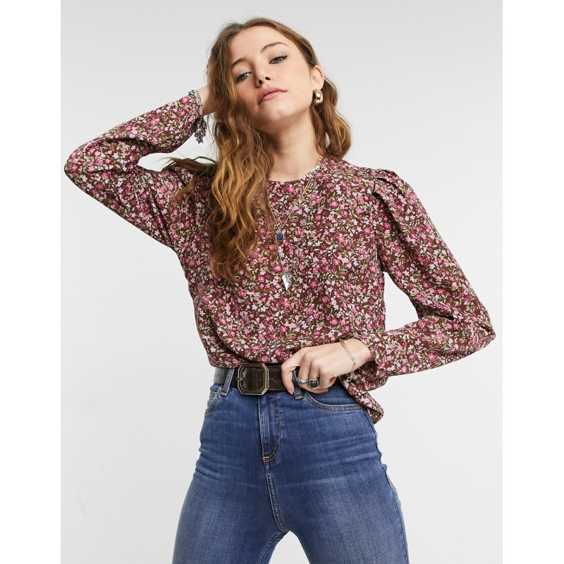 Only floral blouse with...