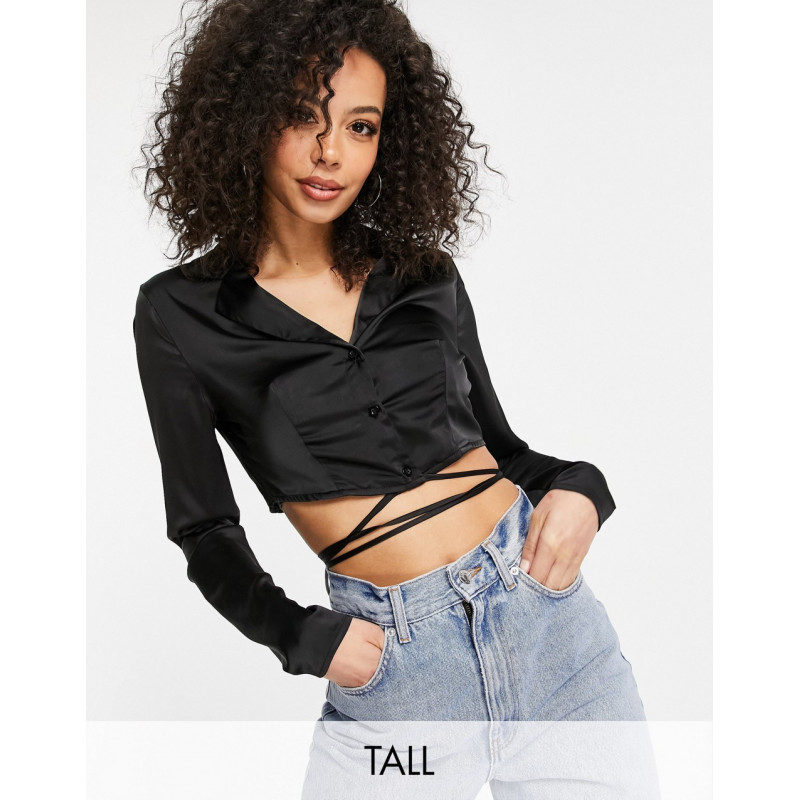 Missguided Tall crop wrap...