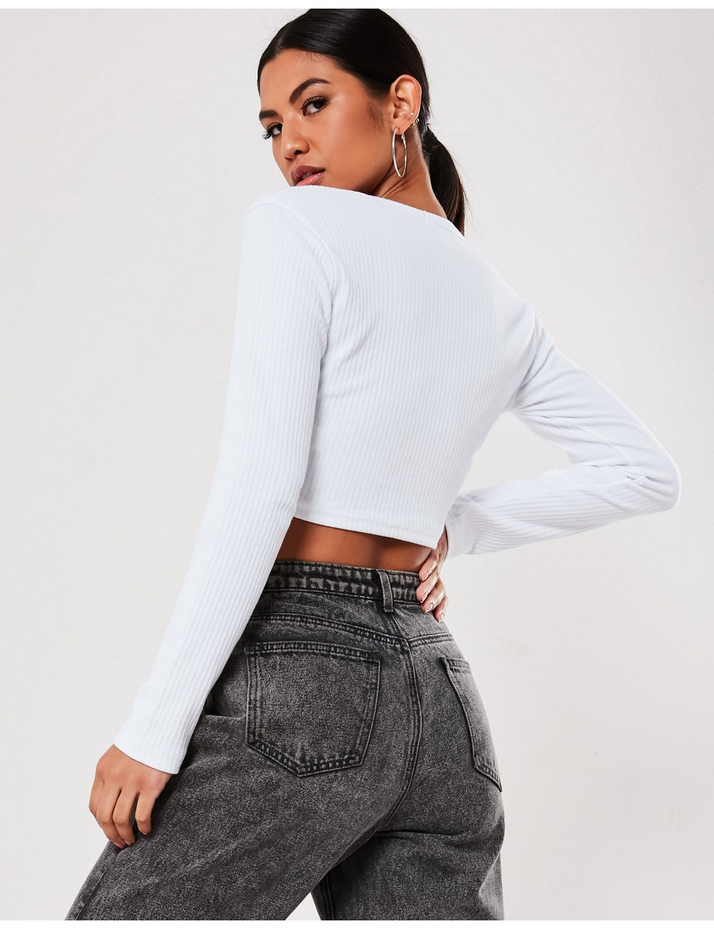 Missguided ribbed crop top...