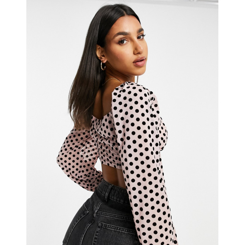 Missguided crop top with...