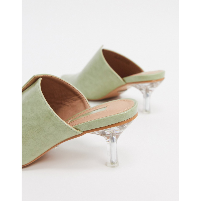 Topshop heeled mules with...