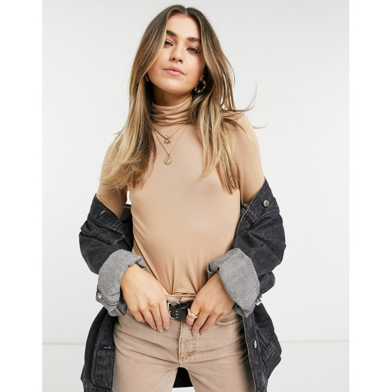 New Look roll neck top in...