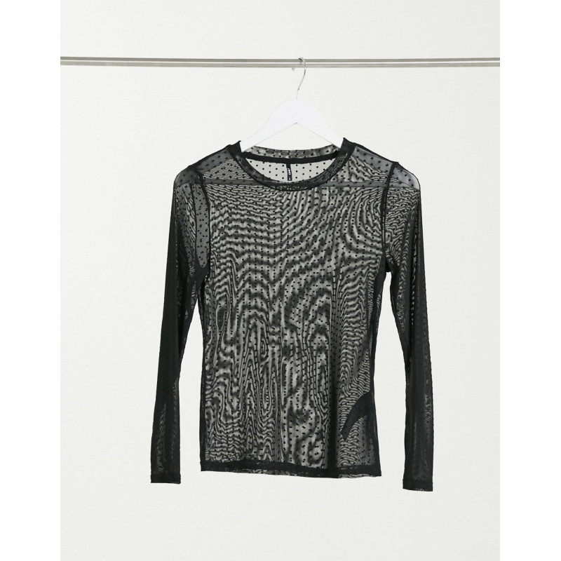 Only mesh long sleeved top...
