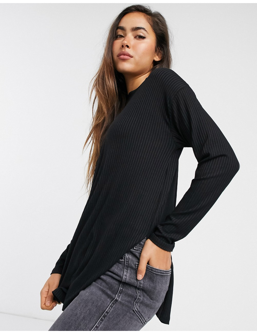 ASOS DESIGN top with side...