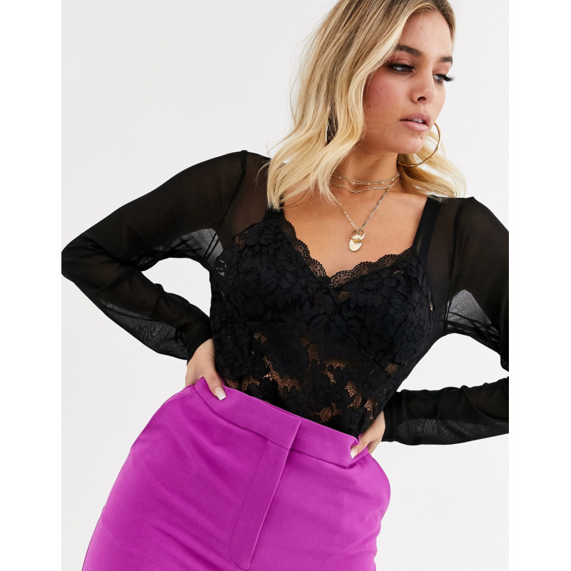 Missguided mesh long sleeve...