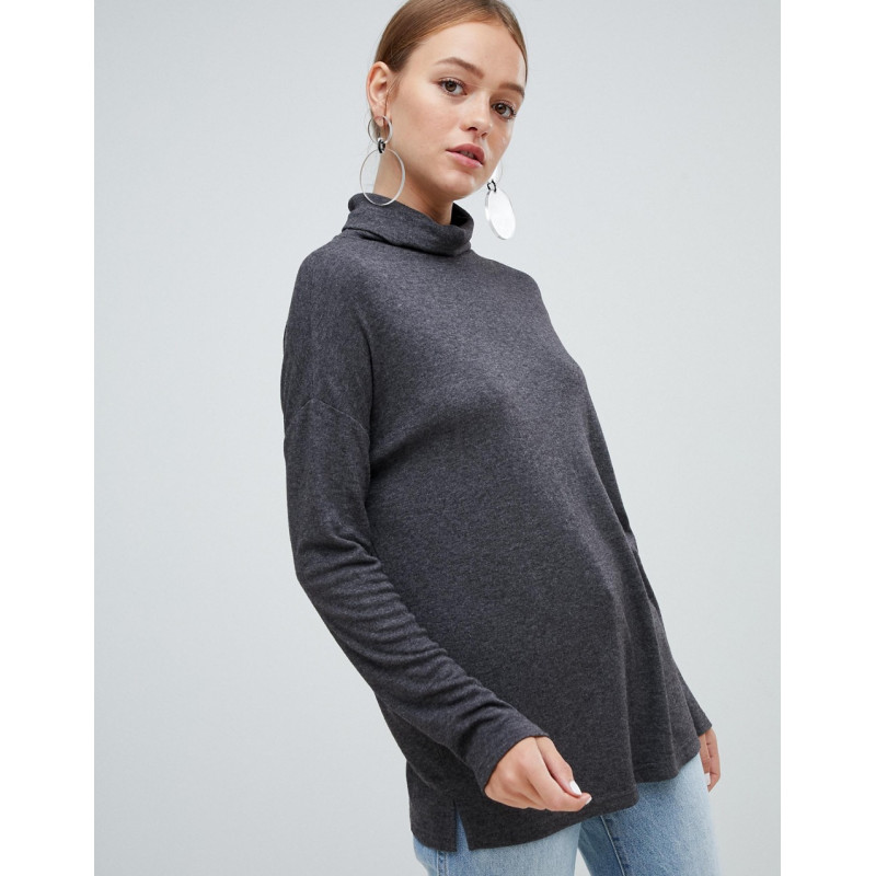 New Look Brushed Roll Neck Top