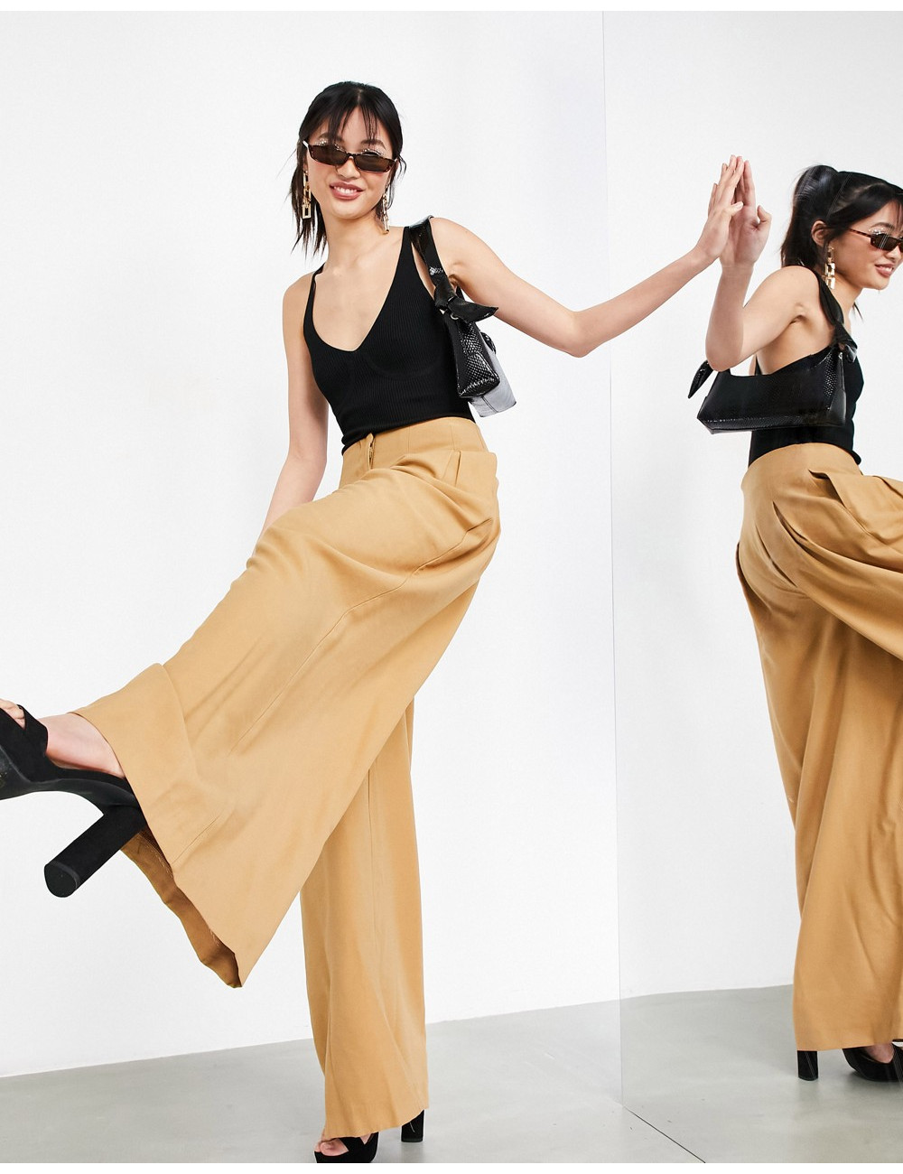 ASOS EDITION pleat front...