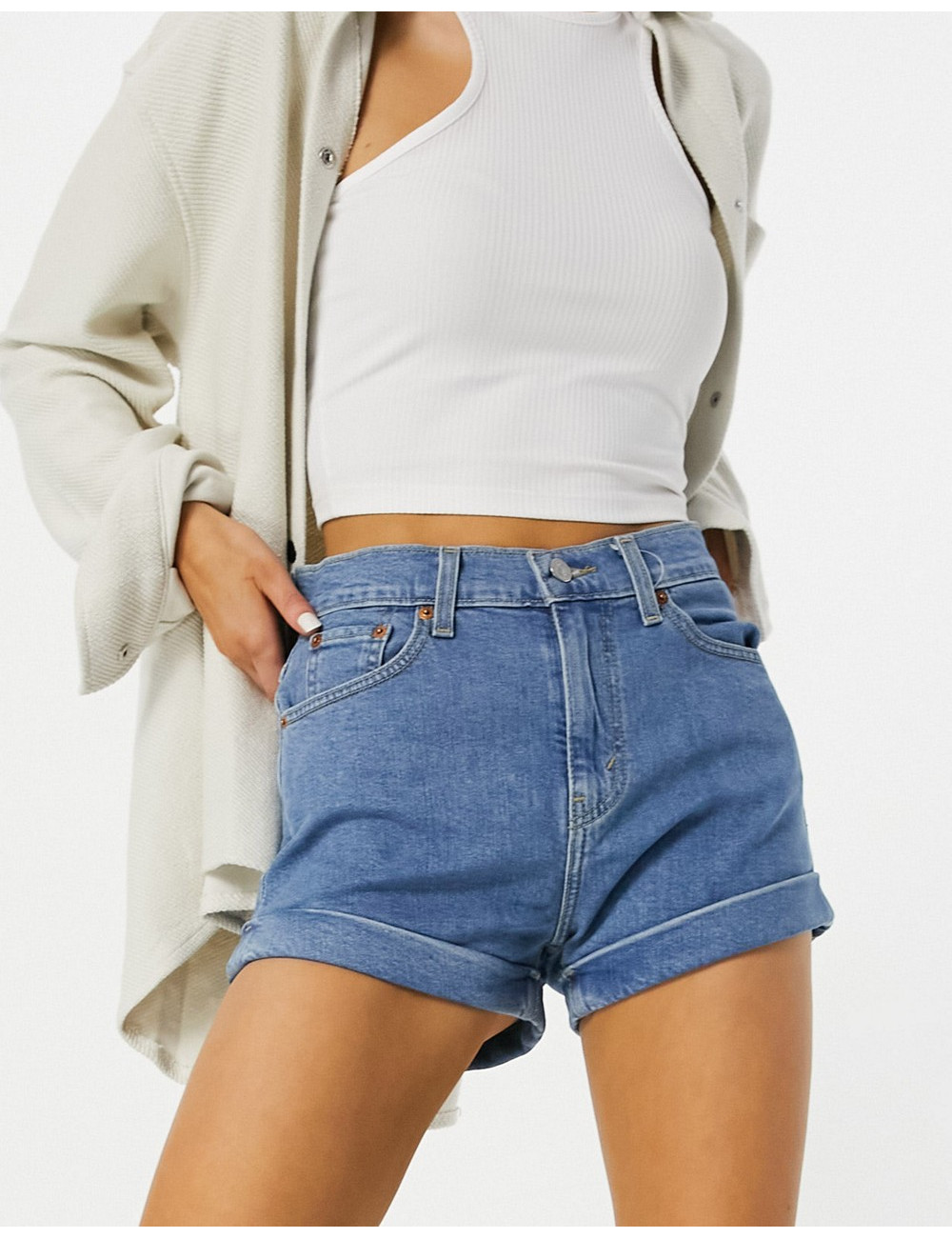 Levi's A-line mom short in...