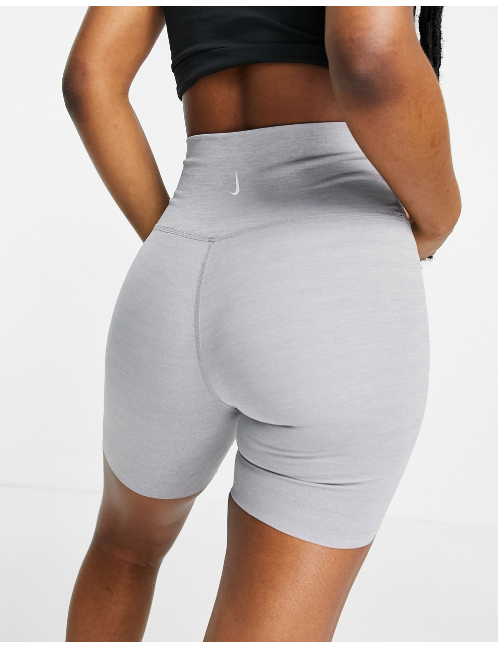 Nike Yoga luxe shorts in grey
