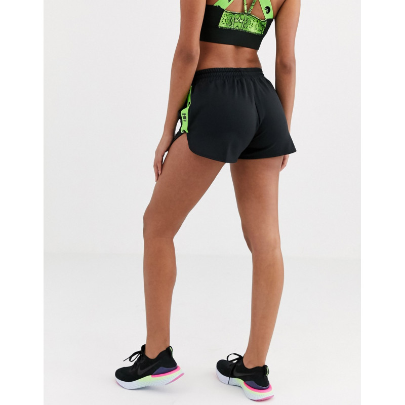 HIIT shorts with neon...