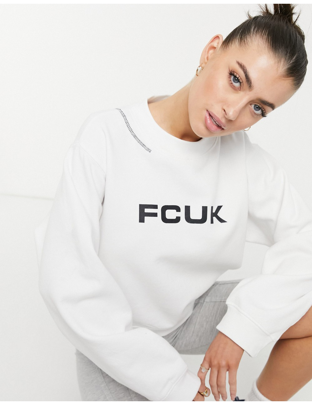 FCUK sweatshirt in white...