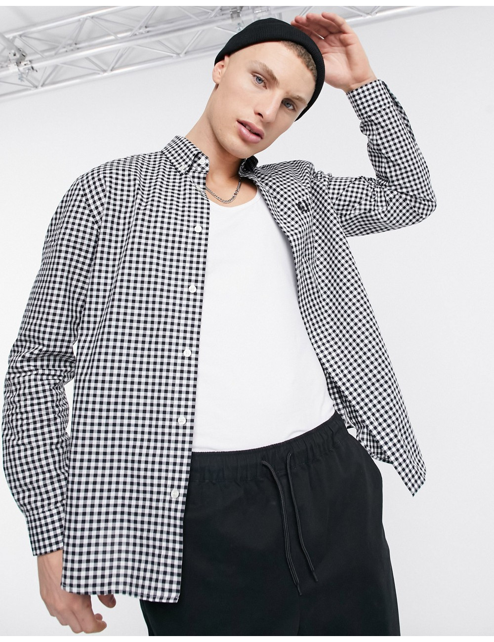 Fred Perry gingham long...