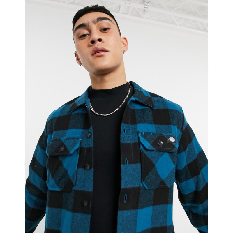 Dickies checked shirt in blue