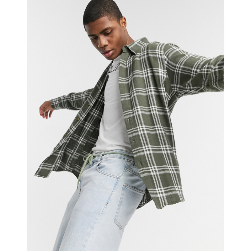 Pull&Bear checked shirt in...