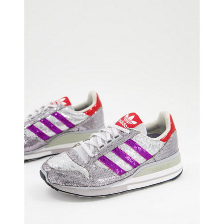 Adidas zx 500 womens silver on sale