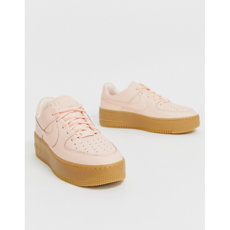 Nike pale pink gum sole air...