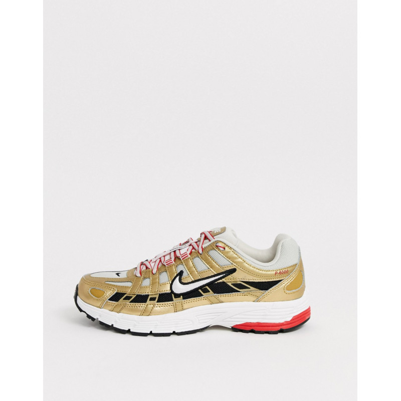 Nike gold P-6000 trainers