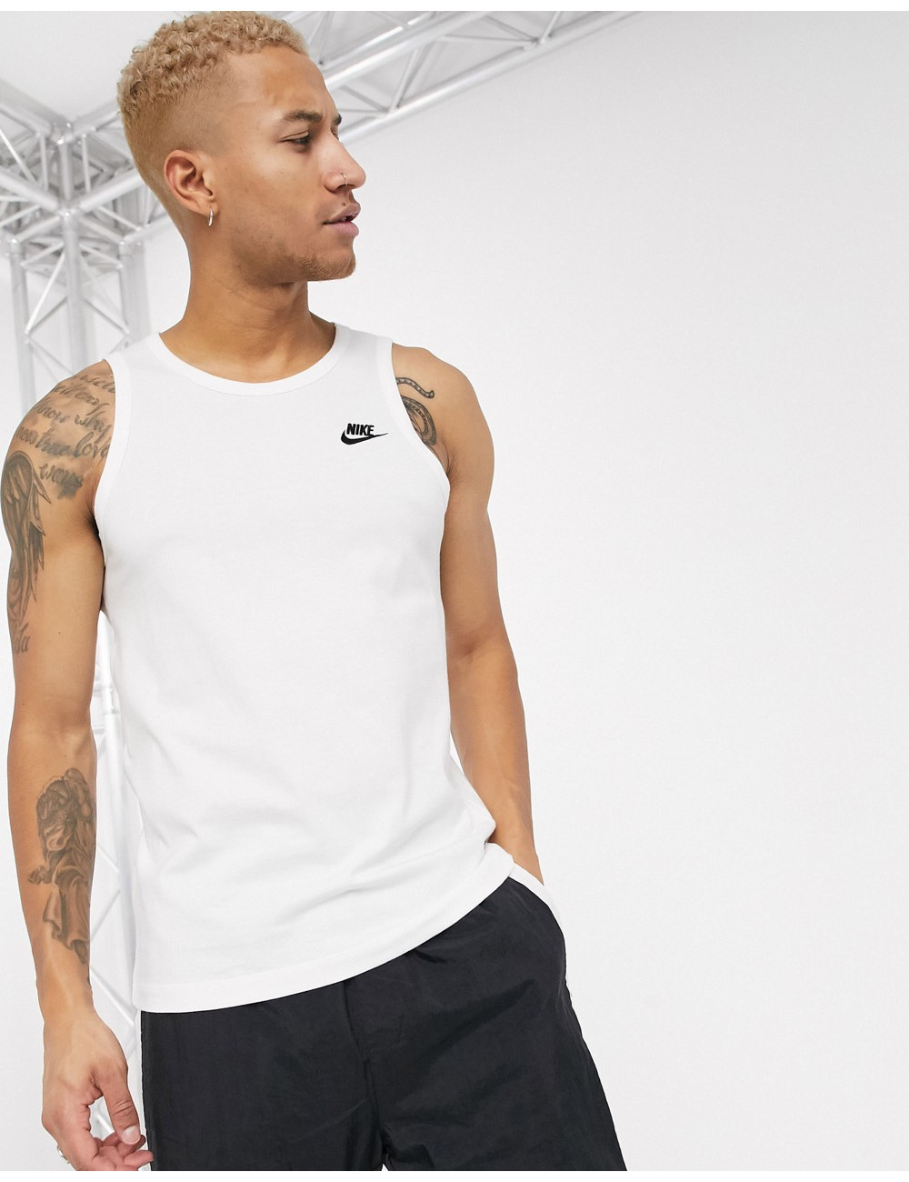 Nike Club vest in white