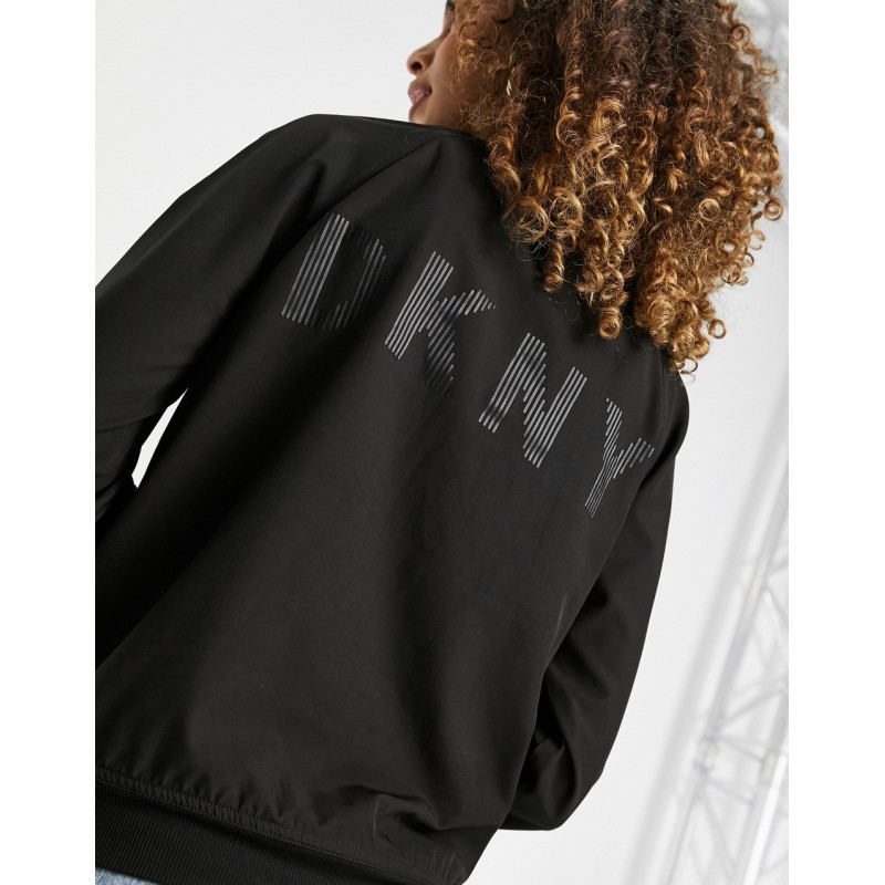 DKNY logo bomber jacket in...