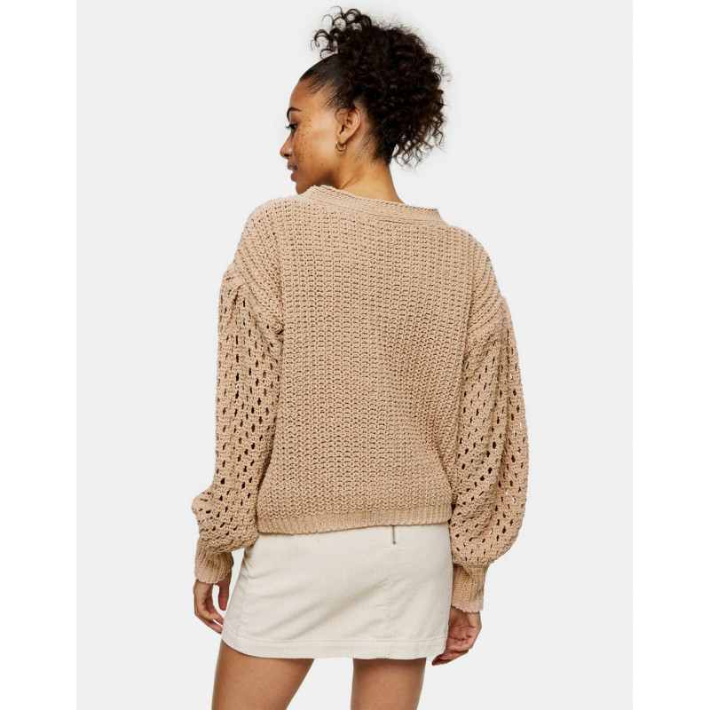 Topshop oversized chenille...